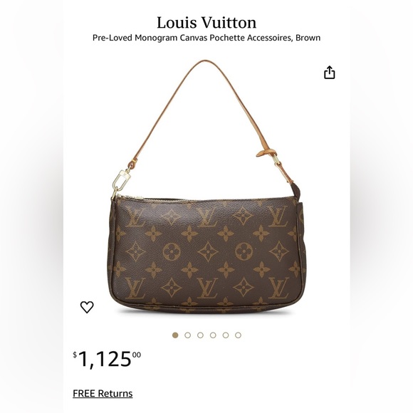 Authentic Louis Vuitton Monogram Pochette - Picture 1 of 4